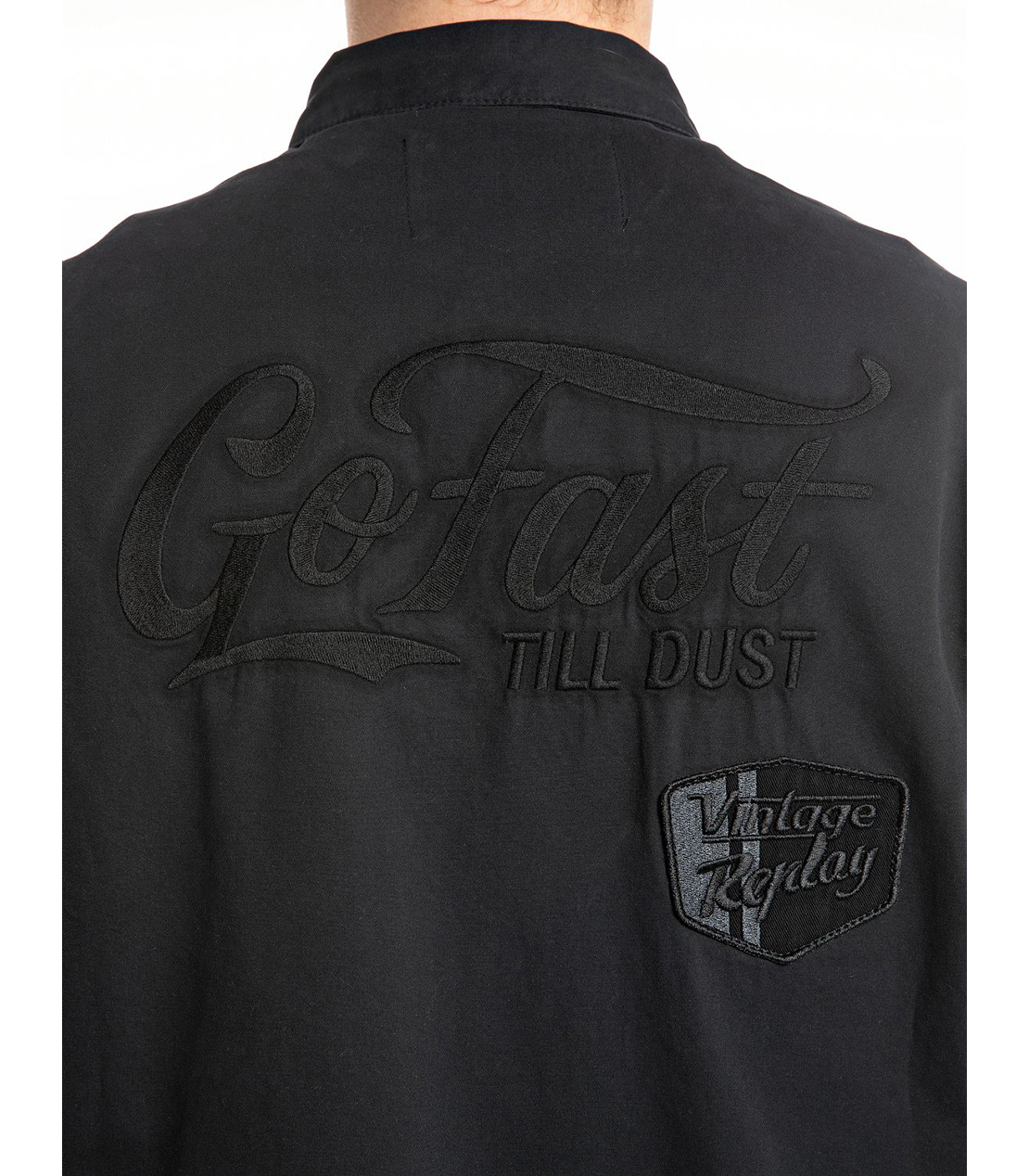 パッチ付きレギュラーフィットARMYジャケット 詳細画像 ブラック 7